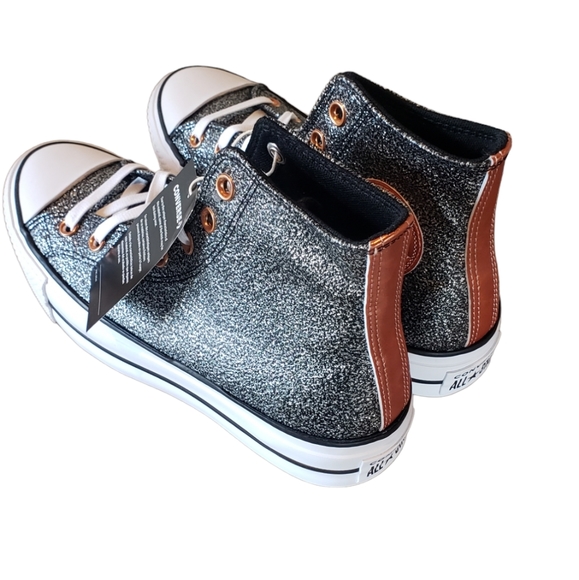 Converse CTAS Lift Hi Metallic Glitter Platform Sneaker - Picture 2 of 7